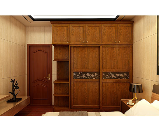 全鋁衣柜-02（風(fēng)格：中式；顏色：金橡）