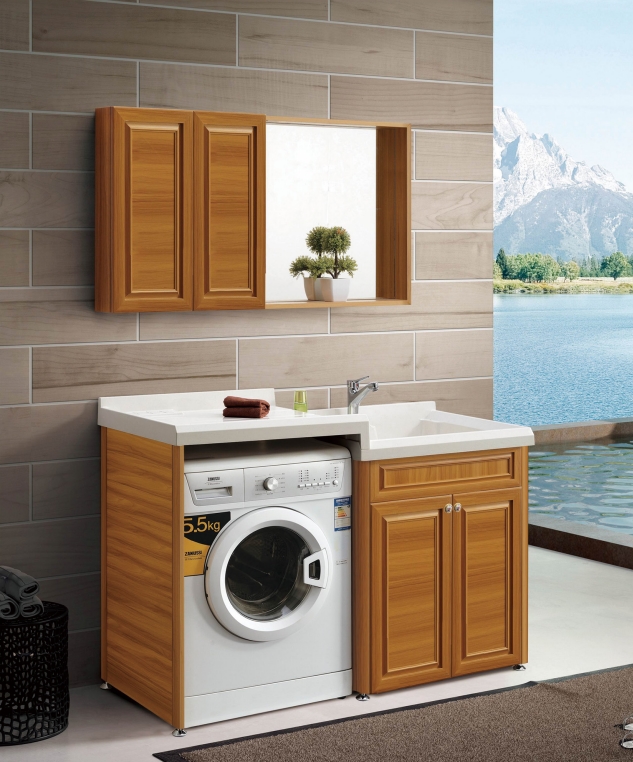 全鋁衛(wèi)浴柜-02（風格：中式；顏色：金橡）